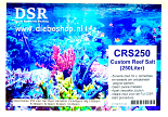 Dsr Custom Reef Salt 250 Liter