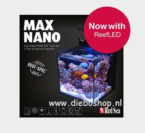 RED SEA MAX NANO CUBE  COMPLETE REEF SYSTEM AQUARIUM EXCL. CABINET)