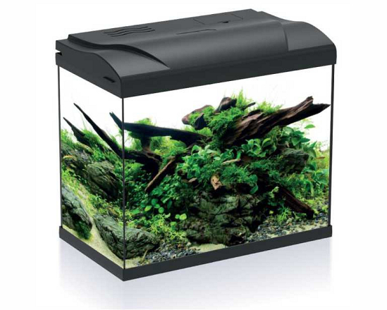 HS Aqua aquarium Platy 30 LED Zwart